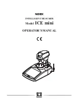 Preview for 1 page of Nidek Medical ICE mini Operator'S Manual