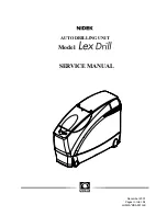 Preview for 1 page of Nidek Medical LEX-DRILL Service Manual