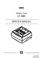 Nidek Medical LT-980 Service Manual предпросмотр