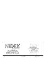 Preview for 12 page of Nidek Medical Mark 5 Nuvo 10 User Manual