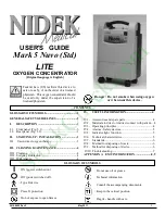 Preview for 1 page of Nidek Medical Mark 5 Nuvo Lite Family User Manual