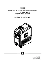 Nidek Medical MC-300 Service Manual предпросмотр