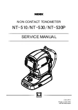 Nidek Medical NT-510 Service Manual предпросмотр