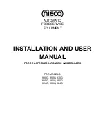 Предварительный просмотр 1 страницы Nieco 624G Installation And User Manual