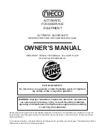 Preview for 1 page of Nieco 930 GAS Owner'S Manual