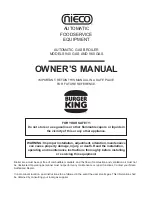 Nieco 940 Gas Owner'S Manual предпросмотр