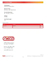 Preview for 16 page of Nieco Dual VELOCITY Owner'S Manual