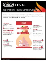 Preview for 10 page of Nieco FH94 Electric Owner'S Manual