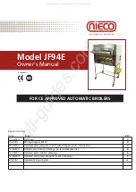 Предварительный просмотр 1 страницы Nieco JF94E Owner'S Manual