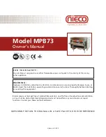 Предварительный просмотр 1 страницы Nieco MPB73 Owner'S Manual