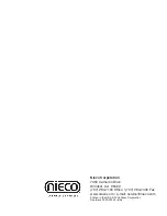 Предварительный просмотр 32 страницы Nieco MPB84 Owner'S Manual