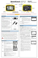 Предварительный просмотр 1 страницы Nielsen-Kellerman SpeedCoach GPS 2 Quick Start Manual