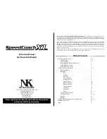 Nielsen-Kellerman SpeedCoach XL3 Instruction Manual preview