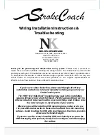 Preview for 1 page of Nielsen-Kellerman StrokeCoach Installation Instructions Manual