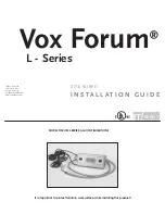 Preview for 1 page of Nienkamper Vox Forum L Series Installation Manual