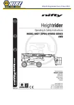 nifty Heightrider HR21 Operating/Safety Instructions Manual preview