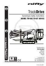 Preview for 1 page of nifty TrackDrive TD150T Series Operating/Safety Instructions Manual