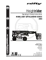 NIFTYLIFT Height Rider 21 Hybrid Operating/Safety Instructions Manual preview