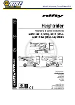 NIFTYLIFT HR 10 Operating And Safety Instructions Manual preview