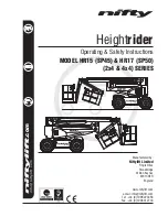 Preview for 1 page of NIFTYLIFT HR15 Operating/Safety Instructions Manual