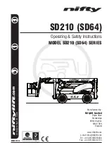 NIFTYLIFT SD210 Series Operating/Safety Instructions Manual preview