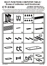 Preview for 1 page of Night & Day Furniture CT-3332 Assembly Instruction