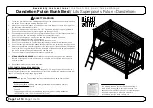 Night & Day Furniture Dandelion Futon Bunk Bed Assembly Instructions Manual preview