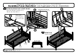 Предварительный просмотр 7 страницы Night & Day Furniture Dandelion Futon Bunk Bed Assembly Instructions Manual