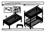 Предварительный просмотр 9 страницы Night & Day Furniture Dandelion Futon Bunk Bed Assembly Instructions Manual