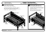 Preview for 8 page of Night & Day Furniture Dolphin Twin Bunk Bed Assembly Instructions Manual