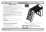 Preview for 1 page of Night & Day Furniture Galaxy Bunk Bed Assembly Instructions Manual