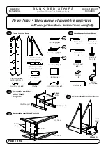 Preview for 1 page of Night & Day Furniture Spices Bedroom Bunk Bed Stairs Assembly Instructions