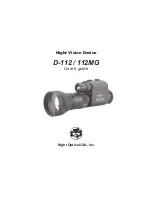 Night Optics D-112 User Manual preview