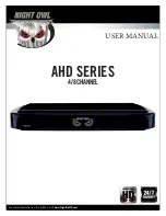 Night Owl AHD SERIES User Manual preview