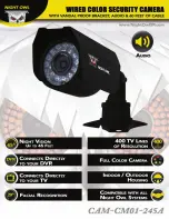 Night Owl CAM-CM01-245A Specifications preview