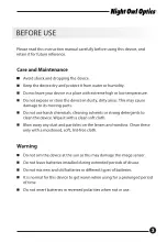 Preview for 3 page of Night Owl Night Scope NOXM50-DG Owner'S Manual