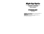 Night Owl NightScope NONEXGEN Owner'S Manual preview