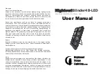 Preview for 1 page of Nightowl Stage Lighting Blinder48-LED User Manual