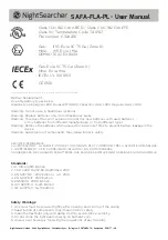 Preview for 3 page of NightSearcher ATEX PENLIGHT User Manual