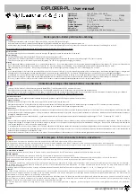 NightSearcher EXPLORER-PL User Manual preview