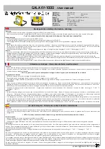 Предварительный просмотр 1 страницы NightSearcher GALAXY-1000 User Manual