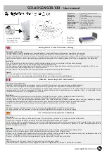 NightSearcher SOLAR SENSOR-100 User Manual предпросмотр