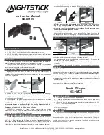 Preview for 1 page of NightStick NS-HMC1 Instruction Manual