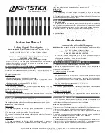 NightStick NSP 1162 Instruction Manual предпросмотр