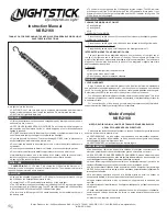 NightStick NSR-2168 Instruction Manual preview