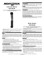 Предварительный просмотр 1 страницы NightStick NSR-2492B Instruction Manual