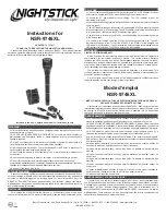 NightStick NSR-9746XL Instructions предпросмотр