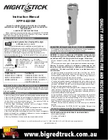 NightStick XPP-5422GM Instruction Manual предпросмотр