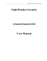 Предварительный просмотр 1 страницы NightWatcher HVR5006D-E User Manual