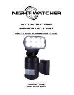 NightWatcher NW1200X Installation & Operating Manual предпросмотр